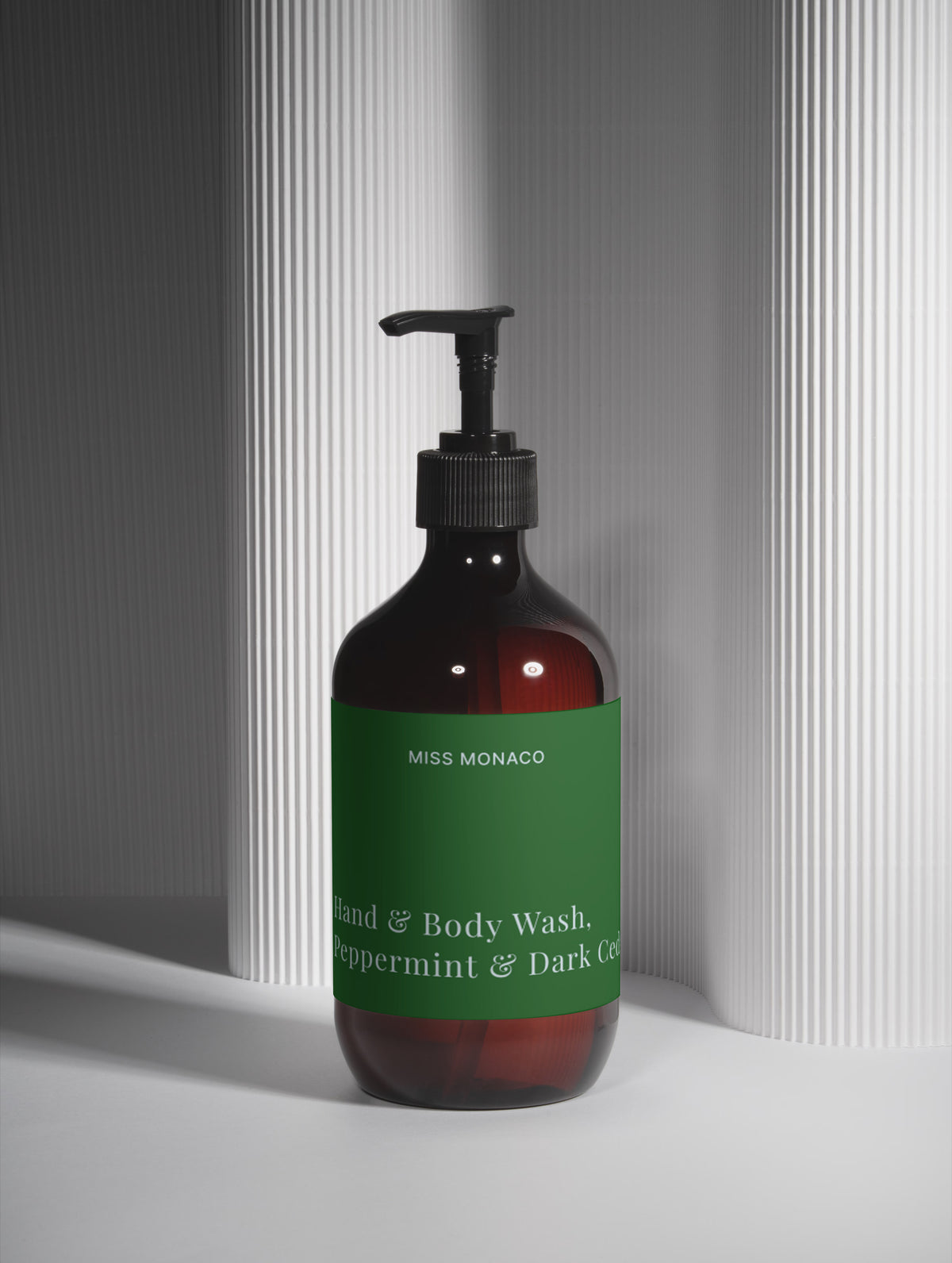 Hand & Body Wash, Peppermint & Dark Cedar