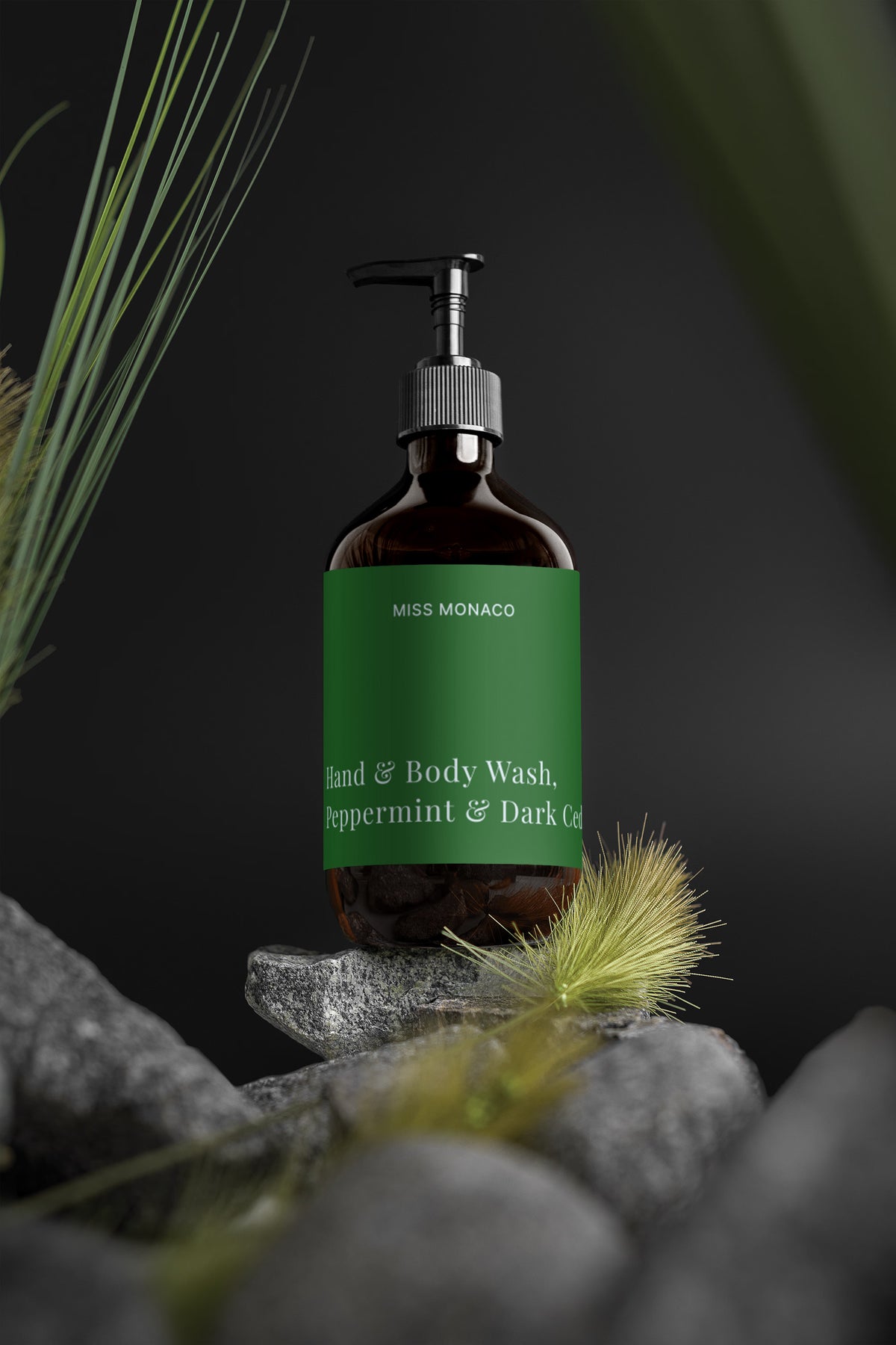 Hand & Body Wash, Peppermint & Dark Cedar