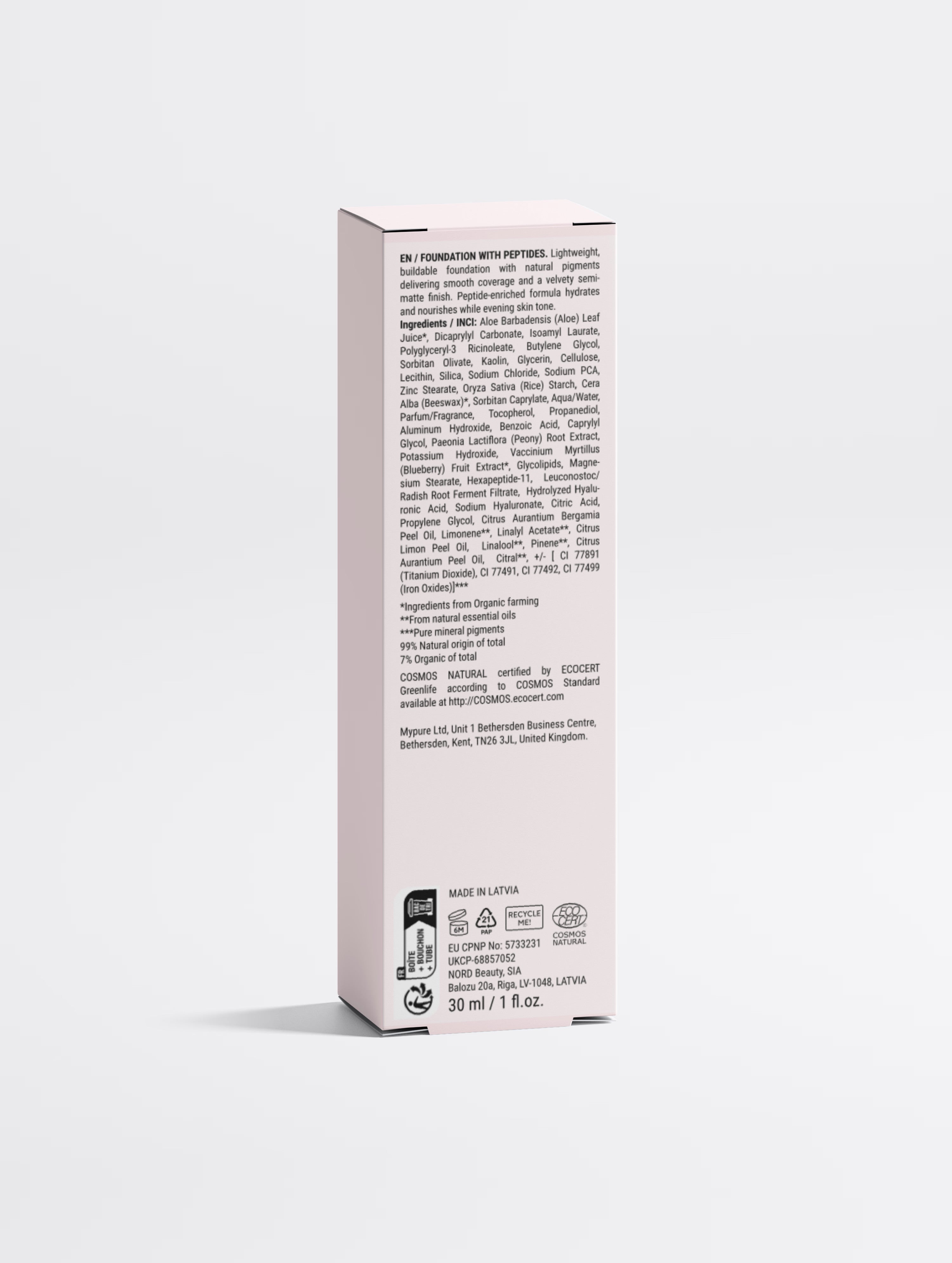Foundation with Peptides, 30 Tan Neutral